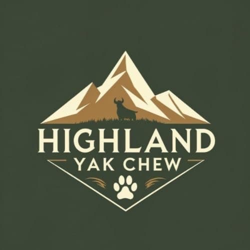 Happy dog enjoying a yak milk chew